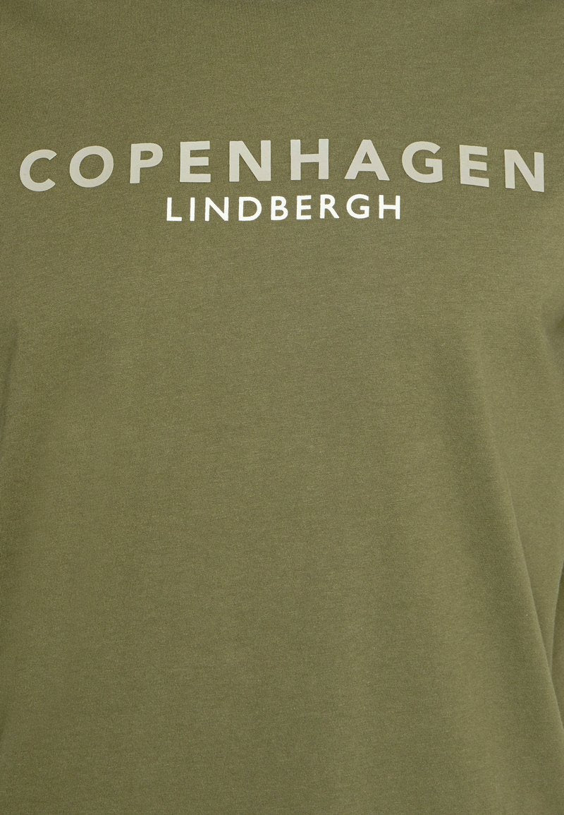 Lindbergh COPENHAGEN TEE - T-Shirt Print - Army