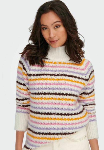 ONLY Strickpullover - Cloud Dancer
