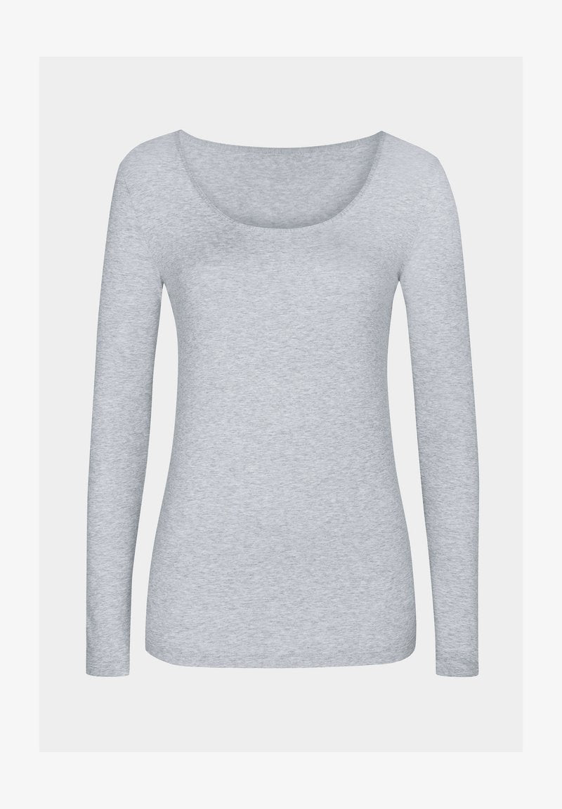 MEY LANGARM SERIE COTTON PURE - Unterhemd/-shirt - Grey Melange