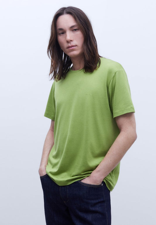 ADOLFO DOMINGUEZ ROUND - T-Shirt Basic - Green
