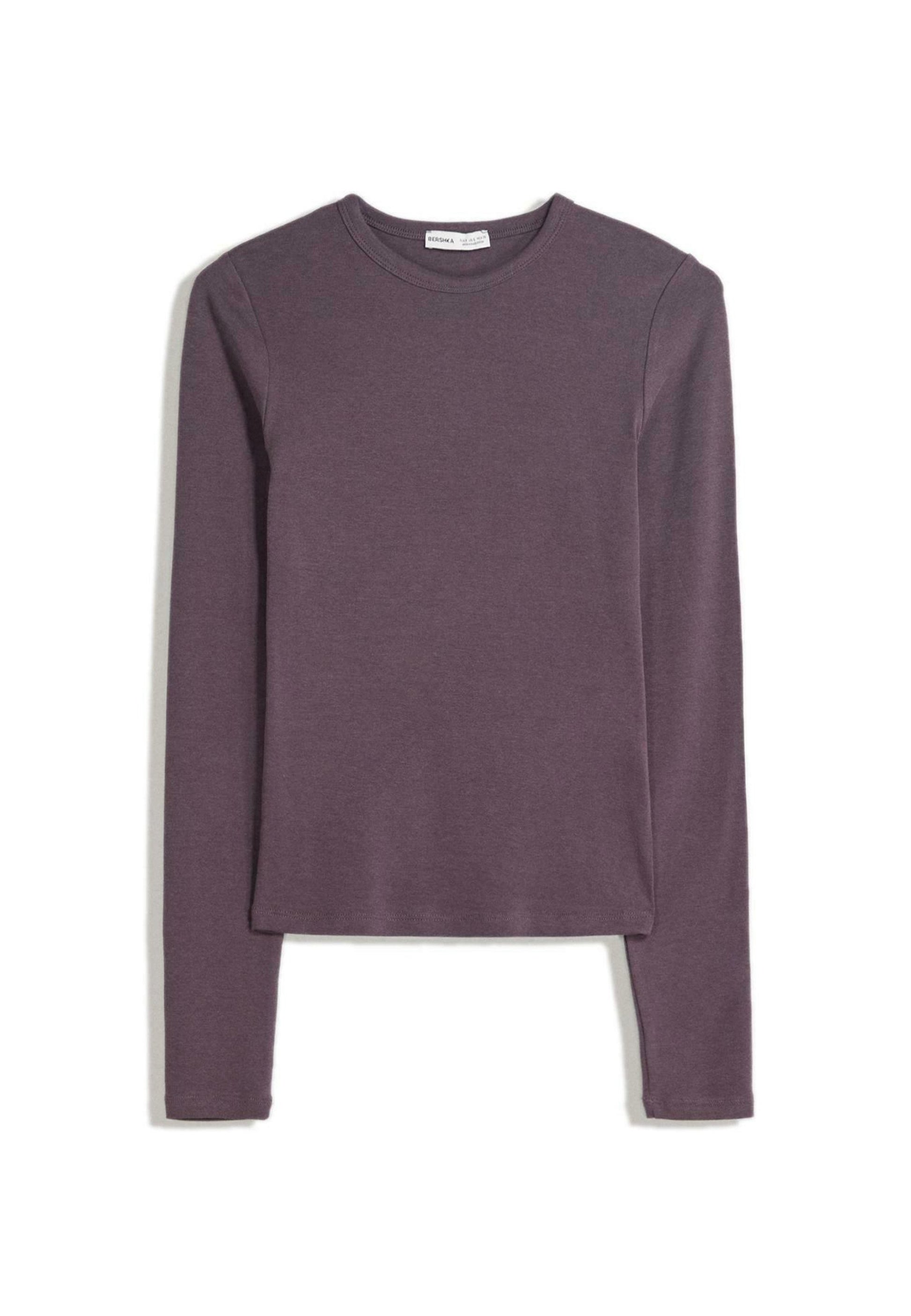 BERSHKA Long Sleeved Top - Royal Blue