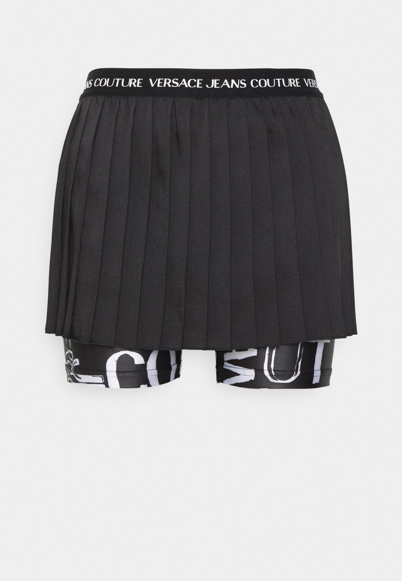 Versace Jeans Couture TELA TECNICA - Faltenrock - Black