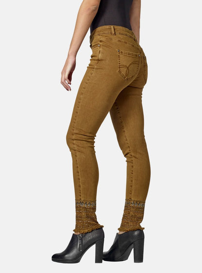 Koroshi Jeans Skinny Fit - Mostaza