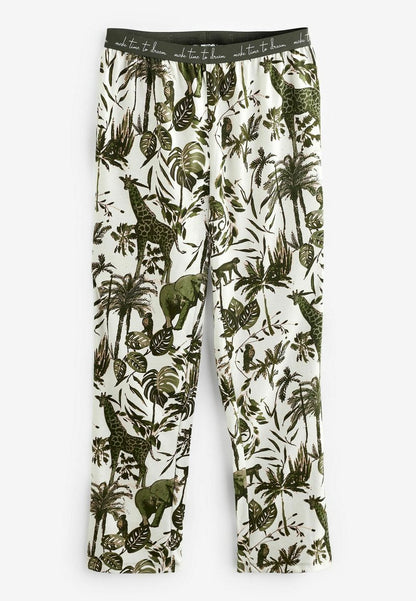 Next SET - Nachtwäsche Set - Green Safari Print
