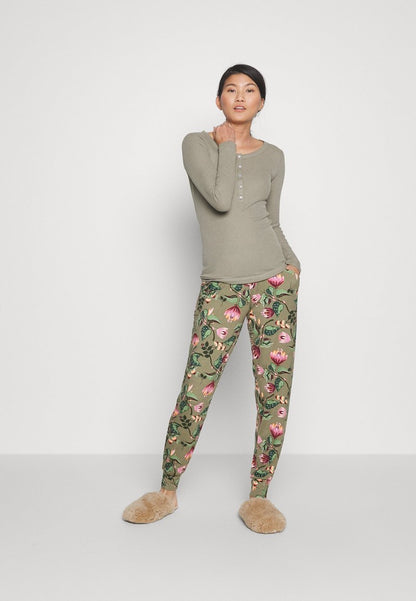  PANT FULL BLOOM - Nachtwäsche Hose - Green