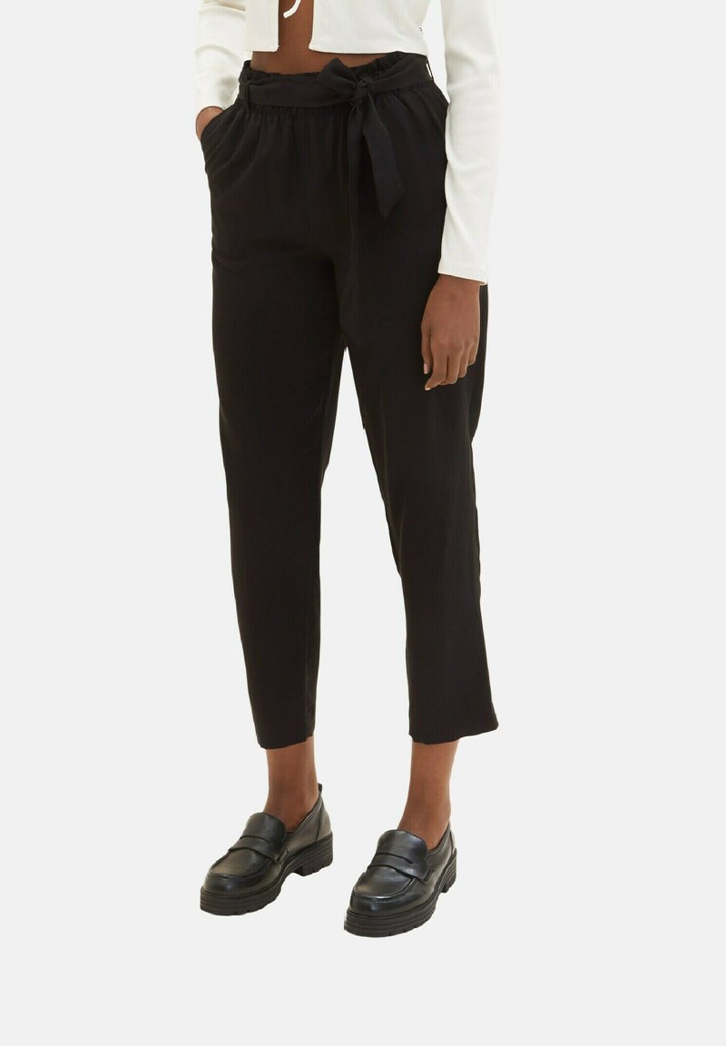 TOM TAILOR Denim TAPERED RELAXED - Stoffhose - Deep Black