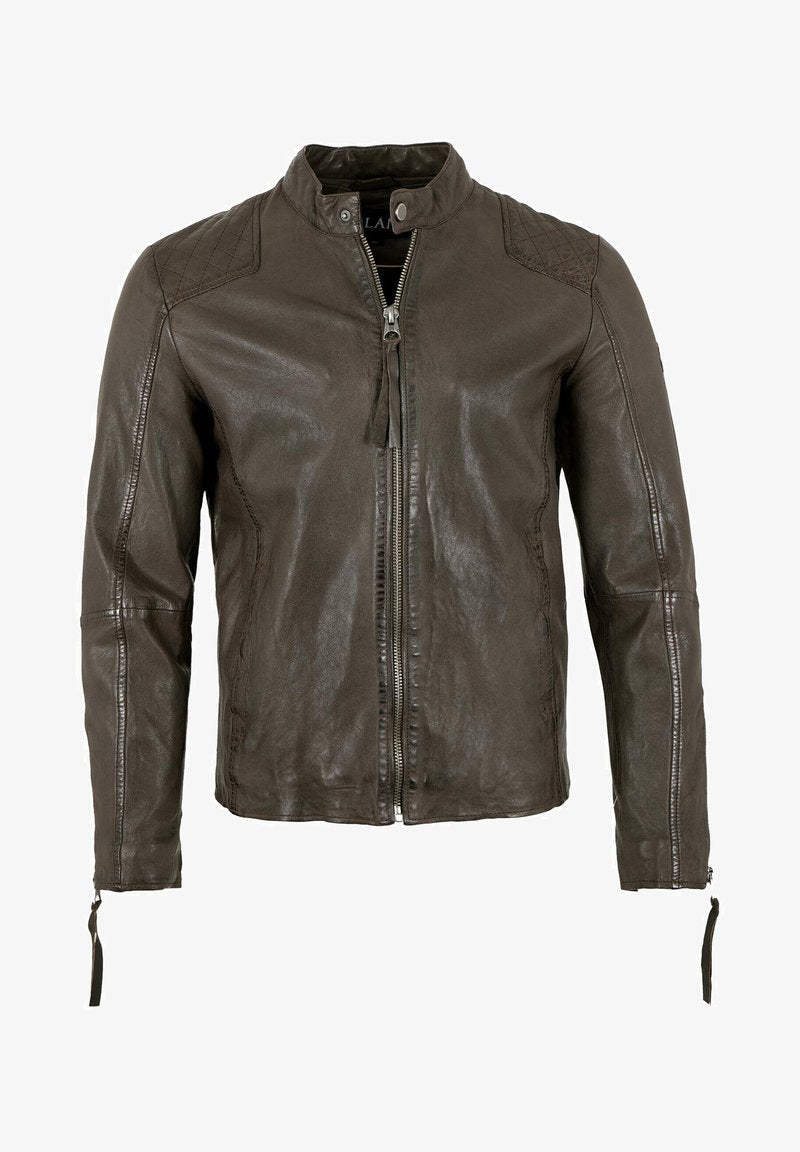  LETO - Lederjacke - Braun