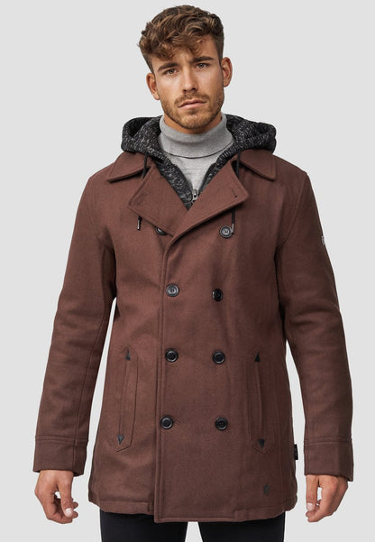 Indicode Jeans Kurzmantel - Brown