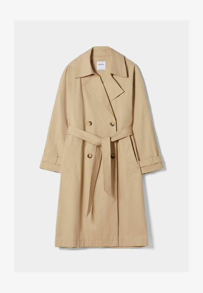 BERSHKA Trenchcoat - Camel