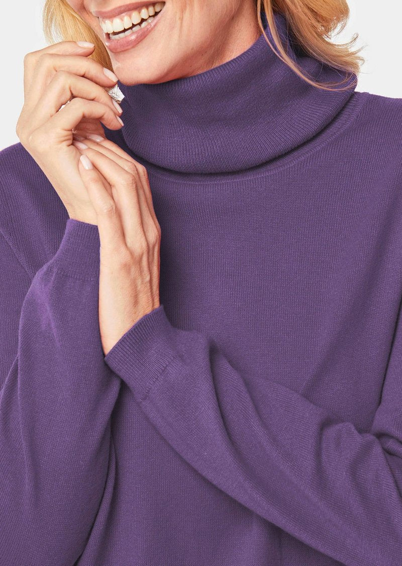 GOLDNER Strickpullover - Lila