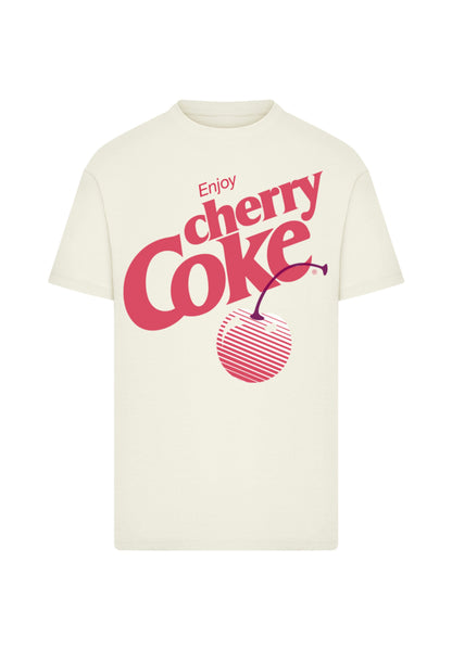 F4NT4STIC COCA COLA ENJOY CHERRY COKE - Print T-shirt - Weiß