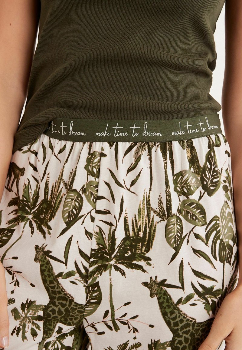 Next SET - Nachtwäsche Set - Green Safari Print