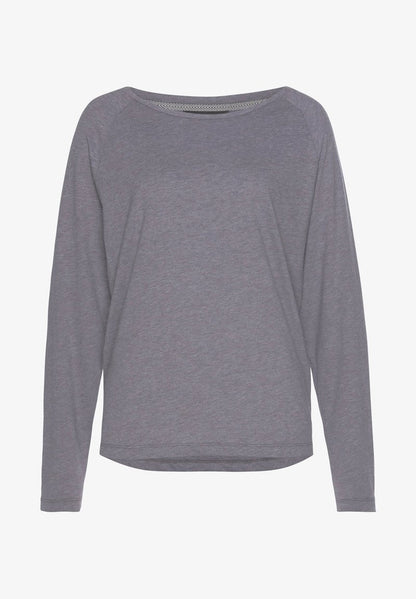 Elbsand Langarmshirt - Blau Meliert