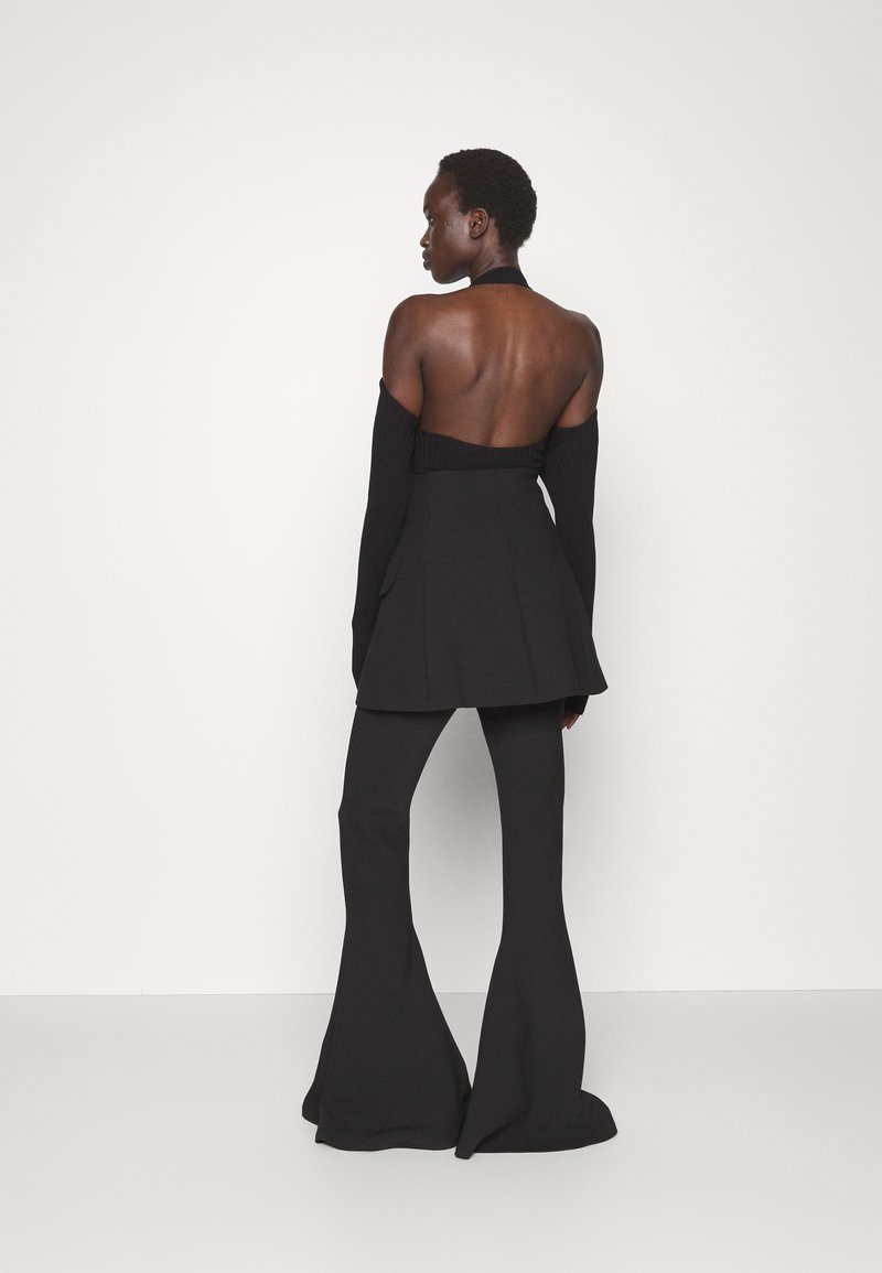 A.W.A.K.E. Mode MAXI FITTED PANTS WITH BASQUE - Stoffhose - Black