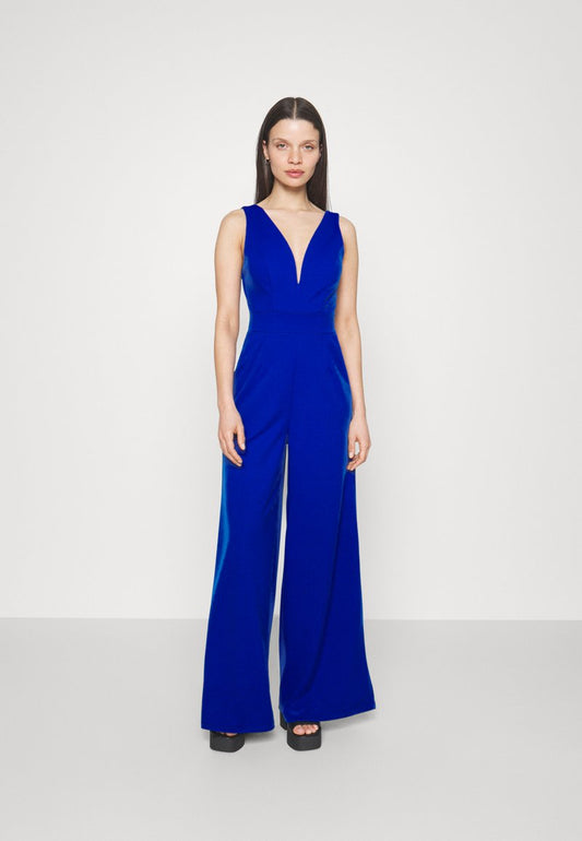  LIVA V NECK - Jumpsuit - Electric Blue