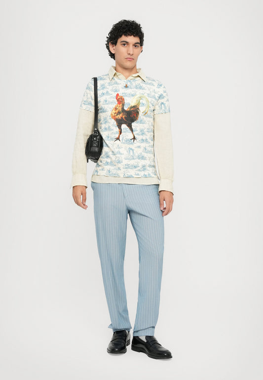 Vivienne Westwood ROOSTER PERU UNISEX - Print T-shirt - Toile De Jouy Blue