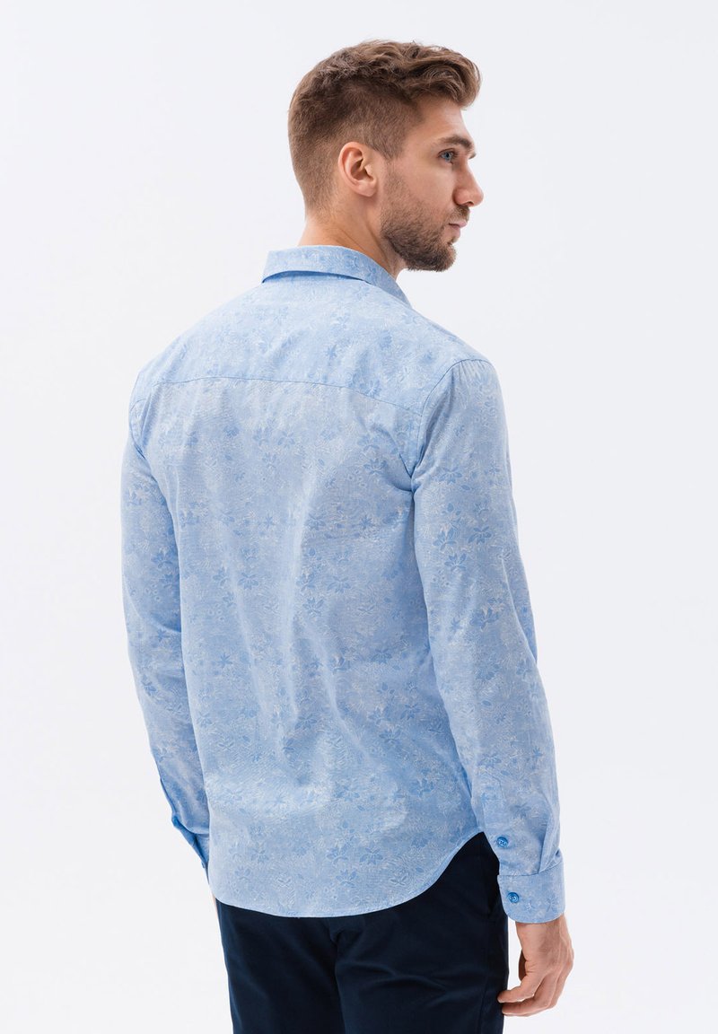  LONG SLEEVE FLORAL - Hemd - Light Blue
