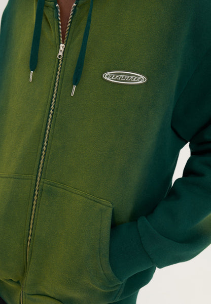 YOURTURN UNISEX - Zip-up Sweatshirt - Dark Green