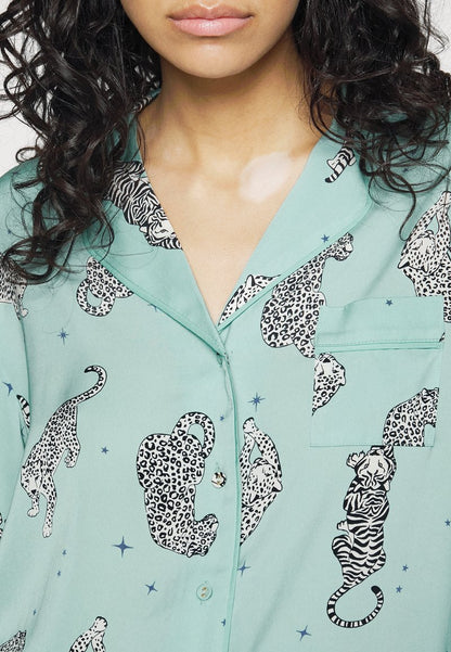 Marks & Spencer TIGER REVER PJ - Pyjama - Green