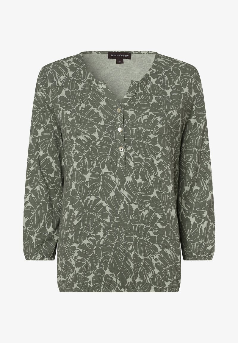  Bluse - Marine Hellblau