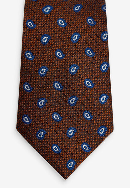 Next PATTERN REGULAR - Krawatte - Rust Brown Paisley