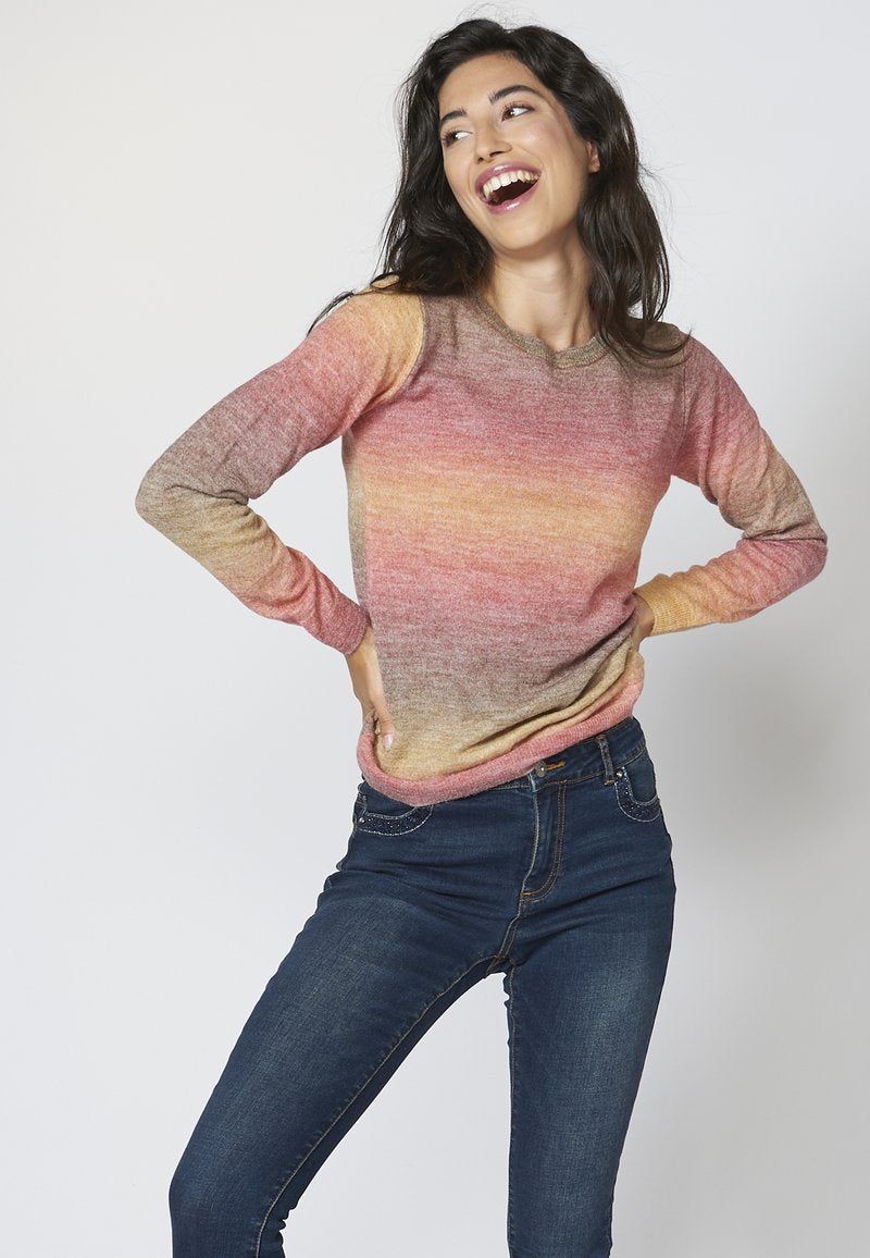 Koroshi Strickpullover - Multicolor