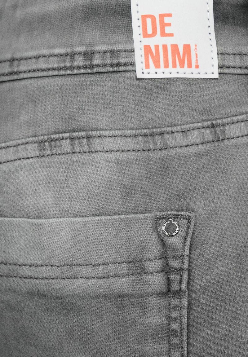 STREET ONE Jeans Shorts - Grau