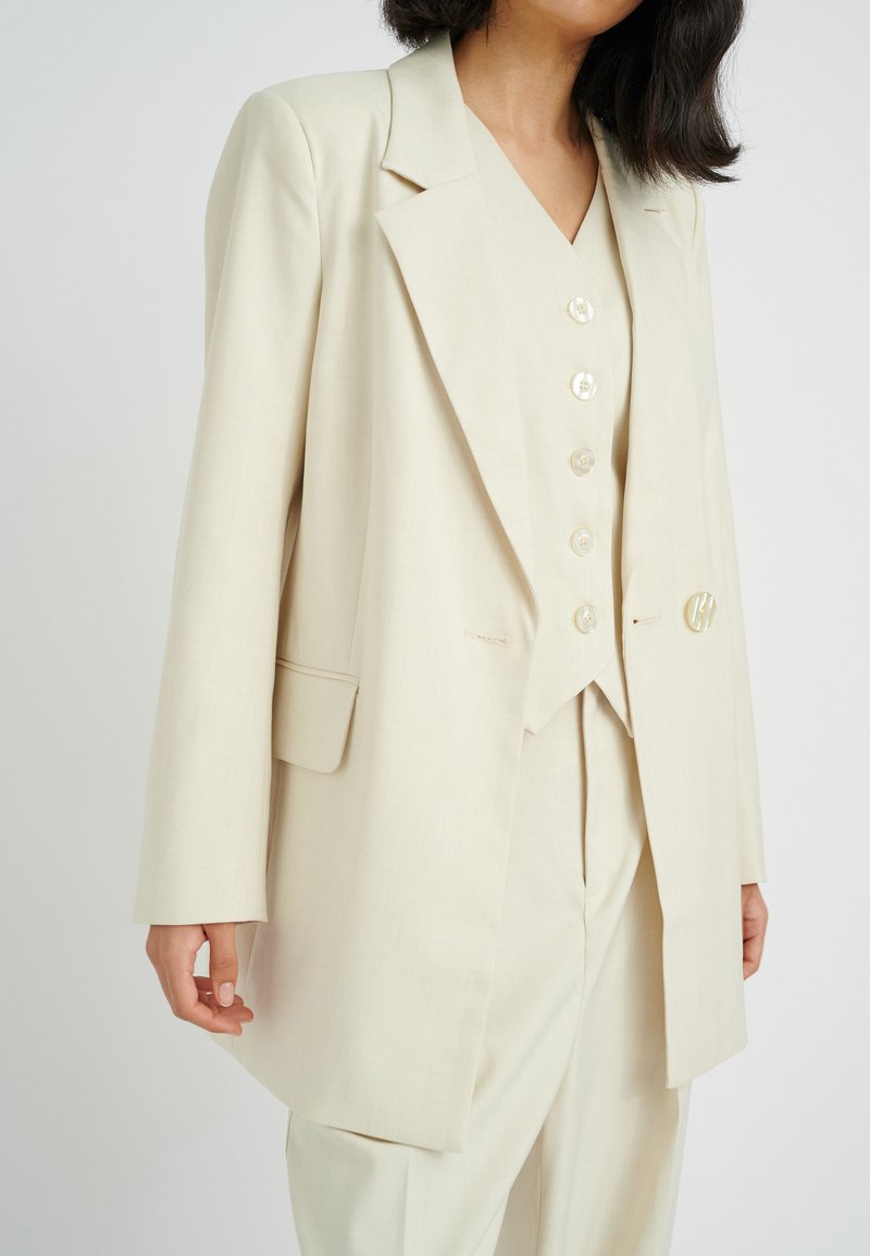 InWear KYRAHIW WADINA - Kurzmantel - Eggshell Melange