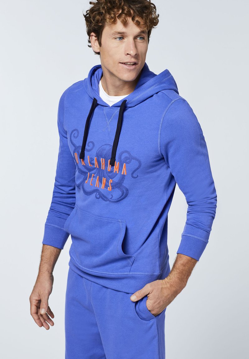  AUS MIT OKTOPUS-MOTIV - Kapuzenpullover - Dazzling Blue