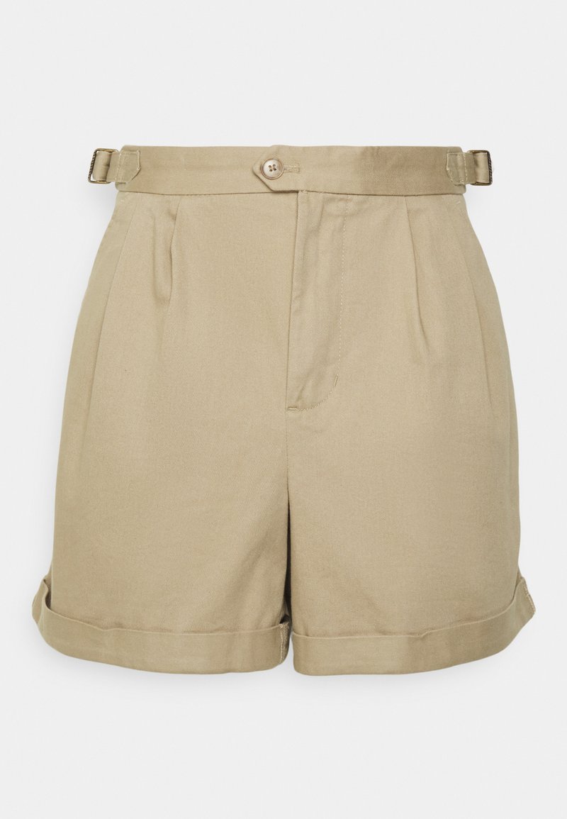  PLEATED ROLLED CUFF - Shorts - Sanded Khaki
