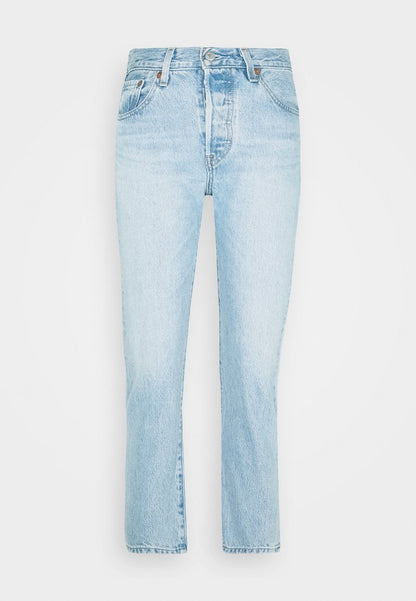  501 CROP - Jeans Straight Leg - Light Blue Denim