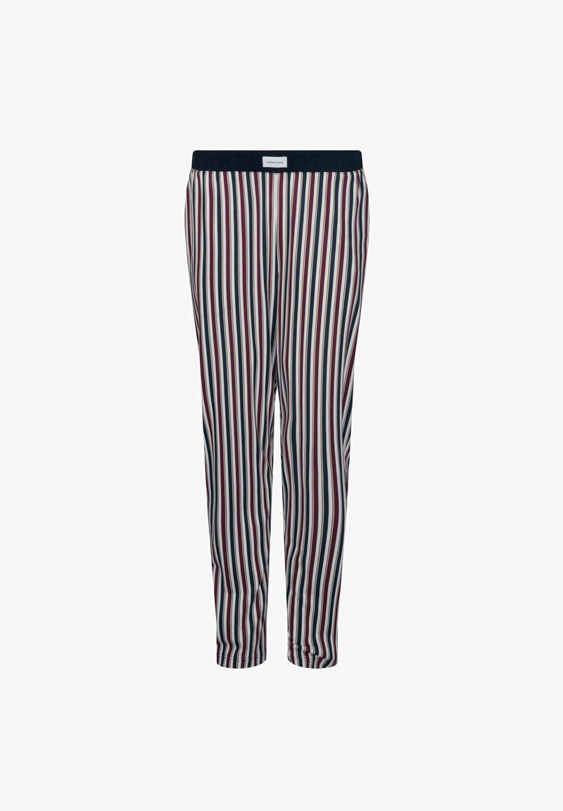 Seidensticker LONG - Nachtwäsche Hose - Navy Stripe Aop