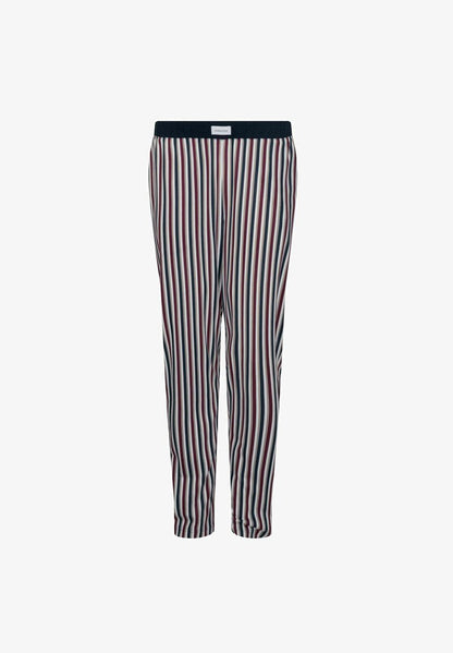 Seidensticker LONG - Nachtwäsche Hose - Navy Stripe Aop