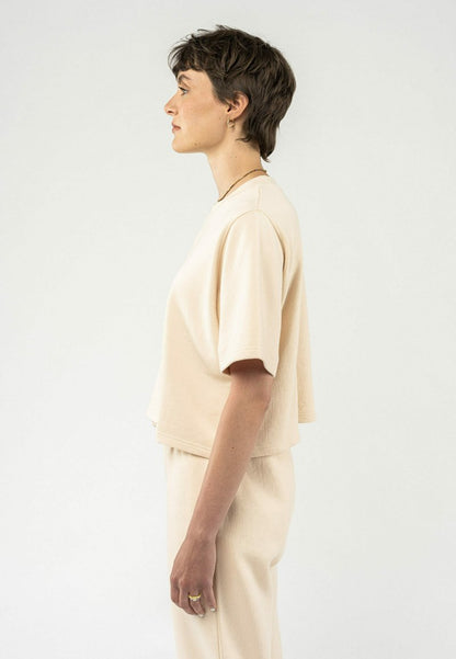 Mela FRENCH TERRY DEEPALI - T-Shirt Basic - Oat