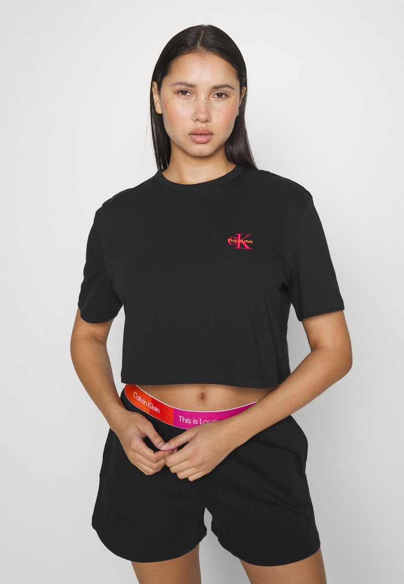 CALVIN KLEIN UNDERWEAR SHORT SET - Nachtwäsche Set - Black