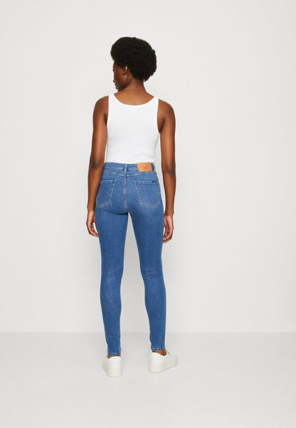Marc O'Polo DENIM TROUSER HIGH WAIST REGULAR LENGTH - Jeans Skinny Fit - Multi/mid Cobalt Blue