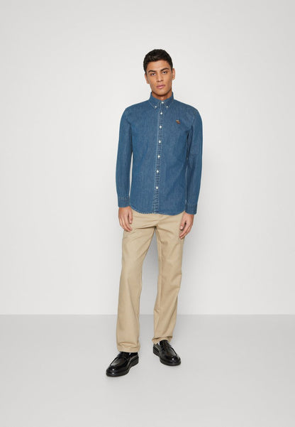 Abercrombie & Fitch ICON - Hemd - Blue Denim