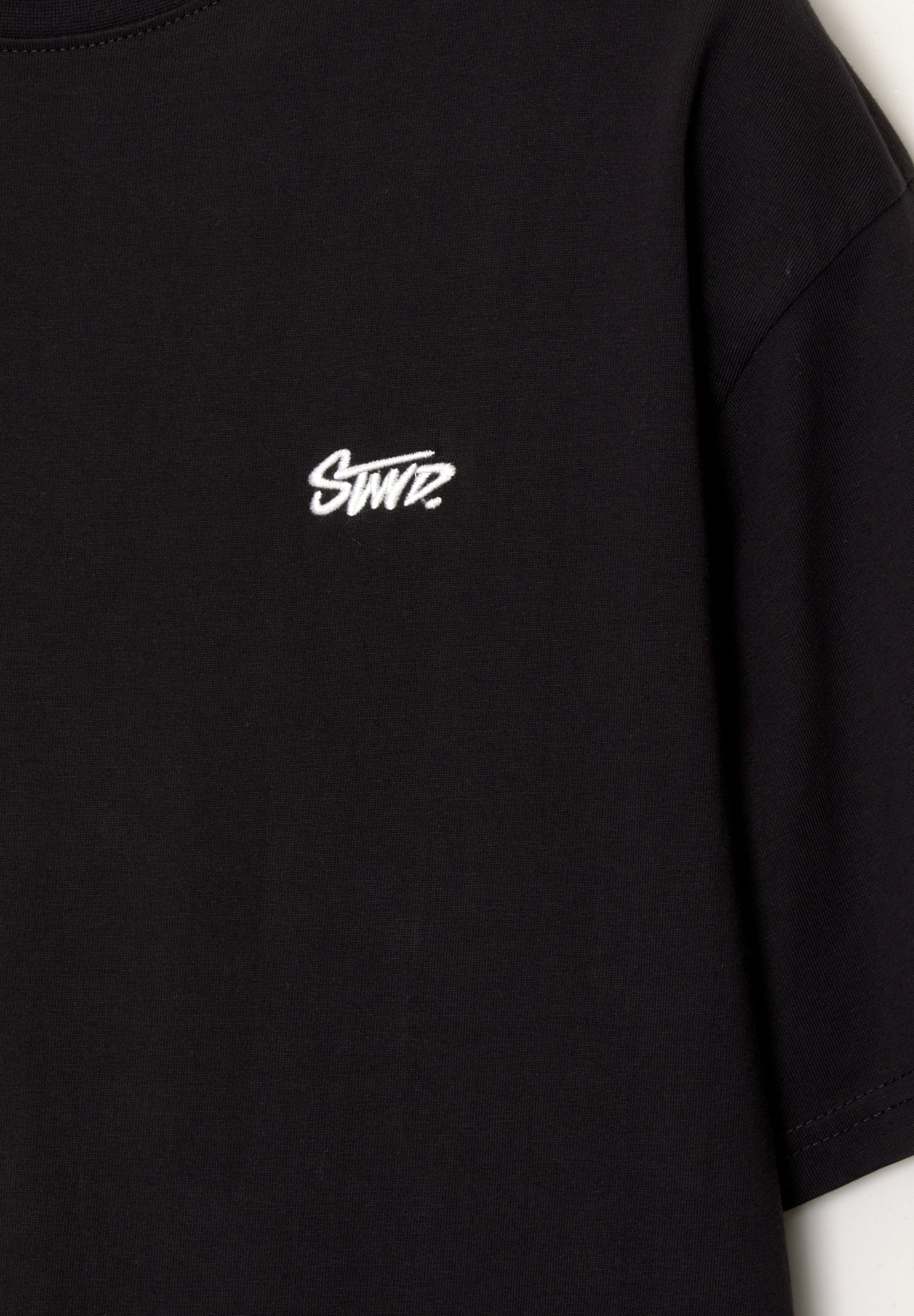 PULL & BEAR WITH LOGO - Print T-shirt - Black