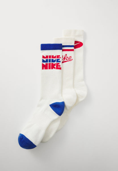 Nike Performance UNISEX 3 PACK - Sports Socks - Sail/university Red
