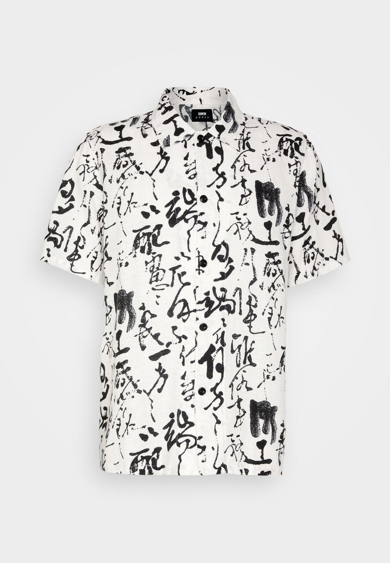Edwin PRIVATE LETTER SHIRT UNISEX - Hemdbluse - White/black