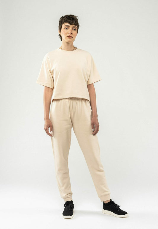 Mela FRENCH TERRY DEEPALI - T-Shirt Basic - Oat