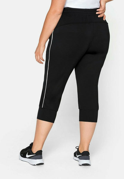 Sheego Kurze Sporthose - Schwarz