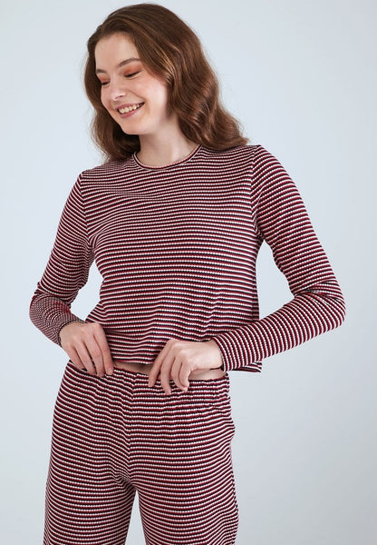 LONG SLEEVE STRIPED - Nachtwäsche Set - Mix
