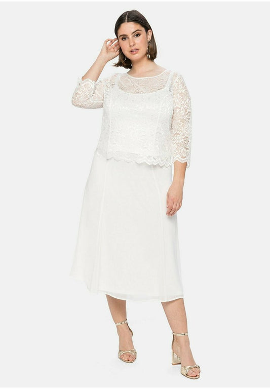 Sheego ROCK - A-Linien-Rock - Offwhite