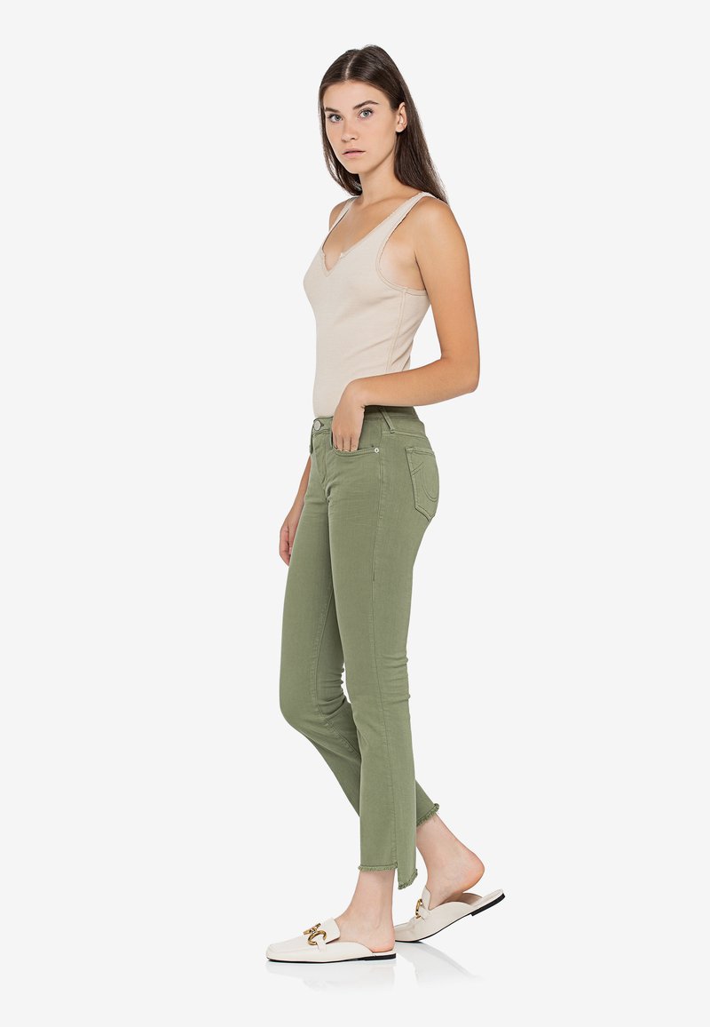 True Religion HALLE KICK FLARE - Flared Jeans - Wasabi Green