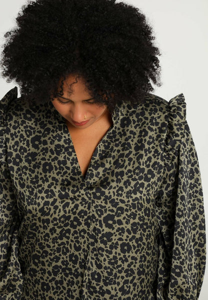 ANIMAL ET SMOCKS - Freizeitkleid - Khaki