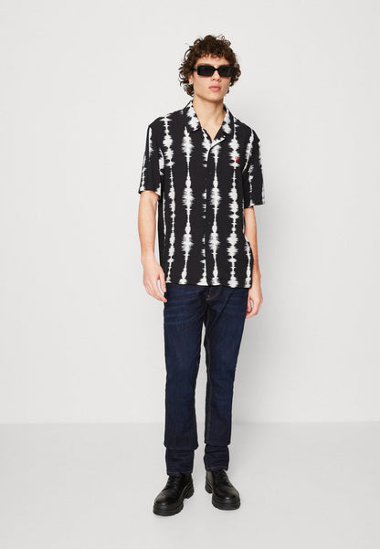 HUF SEISMOGRAM RESORT SHIRT UNISEX - Hemd - Black