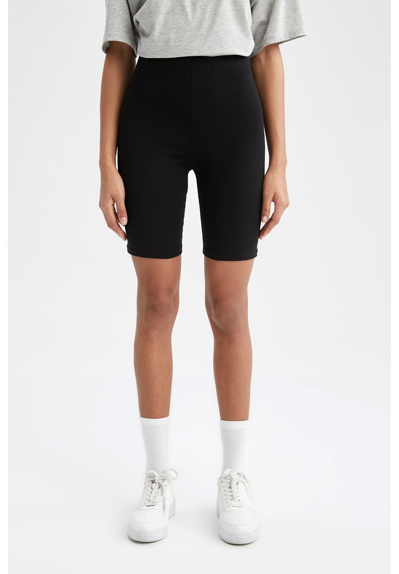 DeFacto SKINNY FIT - Shorts - Black