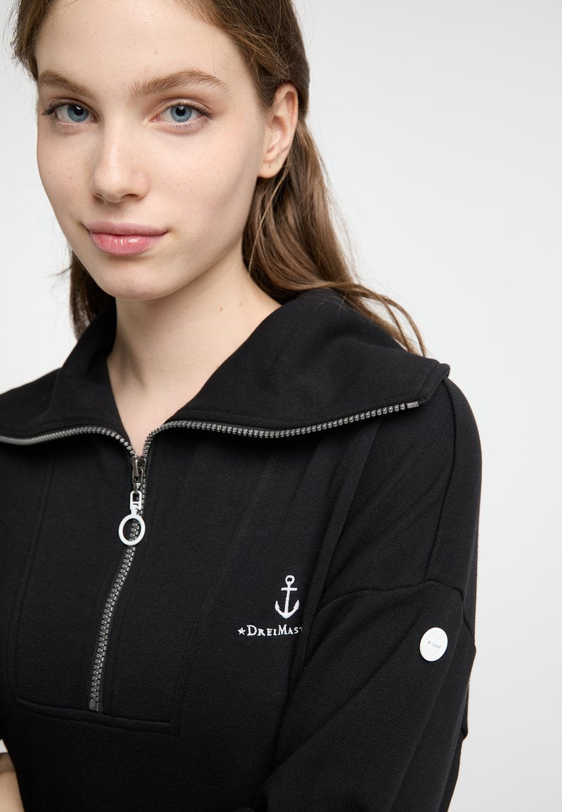 Dreimaster OVERSIZED BRIDGEPORT - Sweatshirt - Schwarz