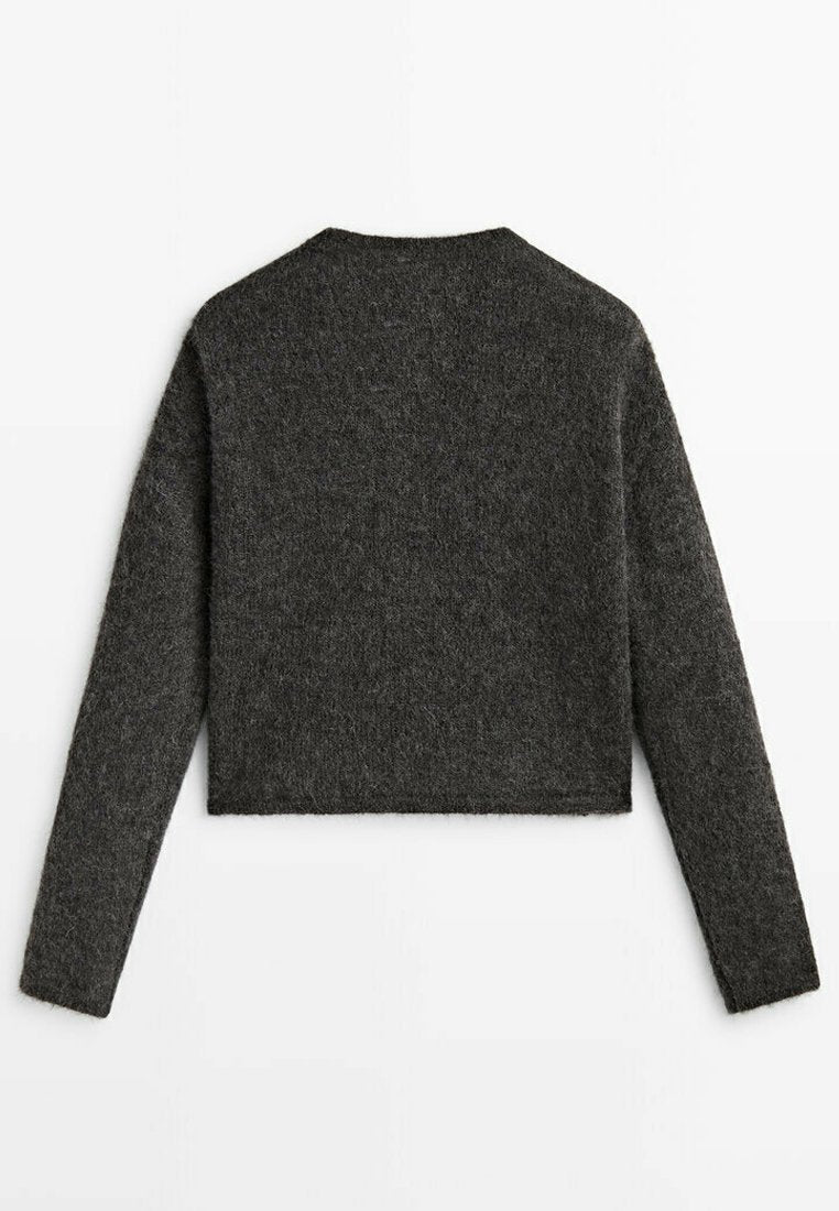 Massimo Dutti WITH BUTTONS - Strickjacke - Grey